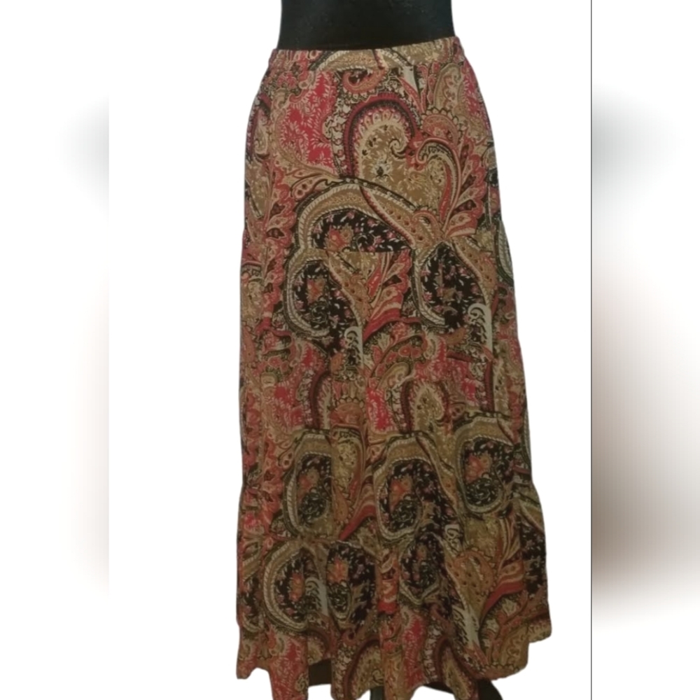 Coldwater Creek fully lined midi/maxi skirt.